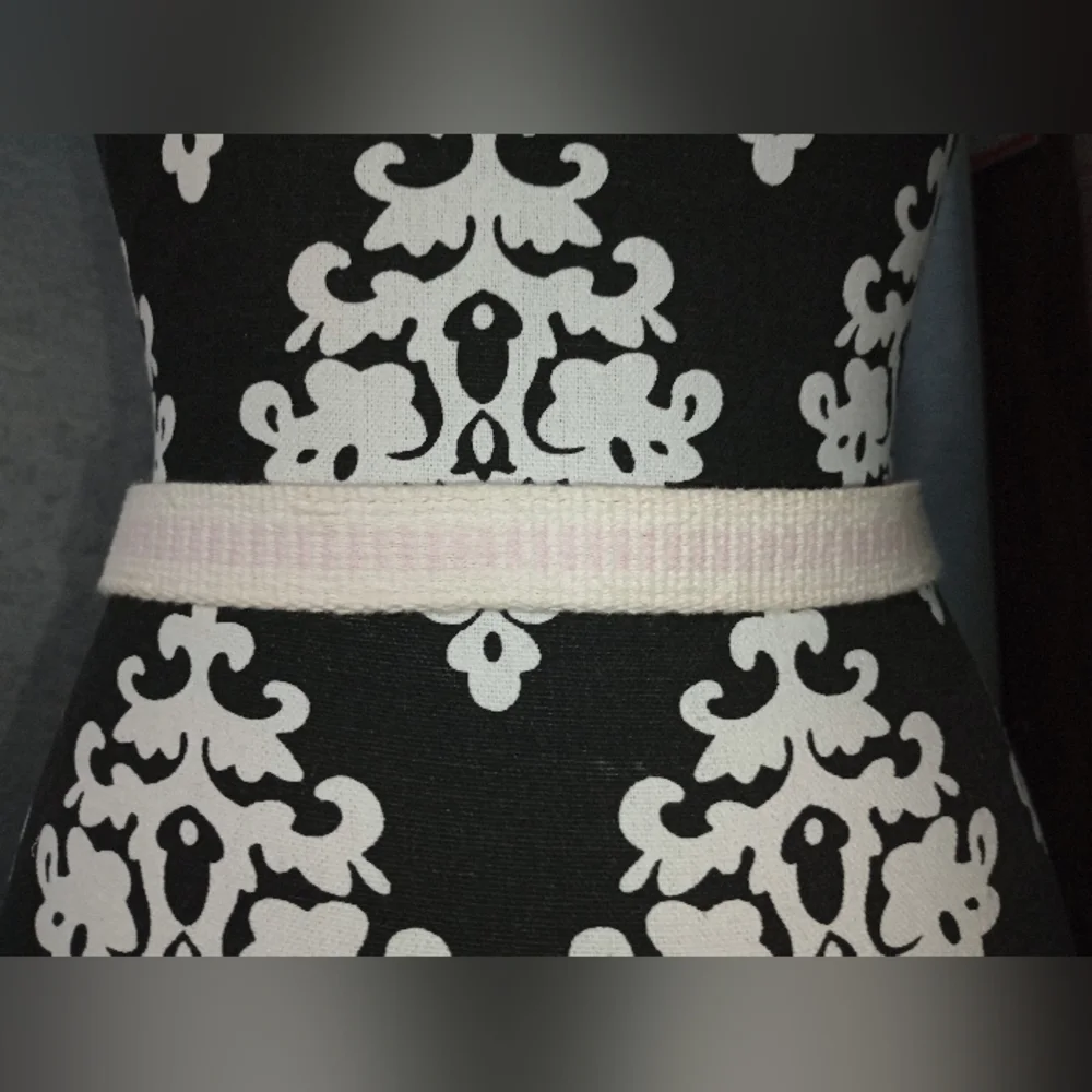 Vintage White & Pink Belt